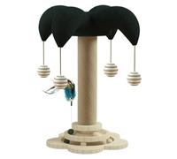 Interactive Cat Climbing Posts, Multipurpose Scratching Posts for Cats, Relaxing Kitten Teething Toys, Scratching Post with Teething Features 11.42x11.42x19.69" for Playing, Teething (1 Set)