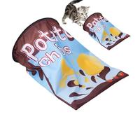 Interactive Cat Drill Bag, Crinkle Paper Cat Drill Bag, Pet Tunnel Crinkle Sack Bag, Pet Inner Toy Drill Bucket, Cat Tunnel Pocket Toy for Fun Kitten Games