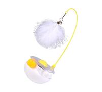 Interactive Cat Feather Toy - Made of ABS Material and Soft Feathers, Pet Toy with Exercise Balls, Teaser Bells | Interactive Toy for Kittens