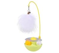 Interactive Cat Feather Toys,2025 New Automatic Hanging Indoor Kitten Play Chase Exercise,Feather Toy for All Breeds and Species (Yellow)