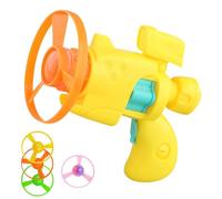 Interactive Cat Flying Disc Launcher Toy, Chasing Flying Saucer Propellers Spinning Top for Fun, Portable Lightweight Design, 1 Set Random Color