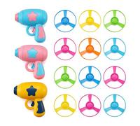 Interactive Cat Flying Disc Toy - Engaging Chasing & Swatting Toy for Cats, Colorful Spinning Discs to Promote Exercise & Boredom Relief, Complete Set for Indoor Cats(Pink+Yellow+Blue)