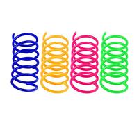 Interactive Cat For Indoor Cats Plastic Coil Color Spring Active Health Fitness Play Tug A War for Dogs (Pink, One Size)