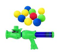 Interactive Cat Pom Launcher with 10 Plush Balls - Hunting Instinct Style Toy | Bite Resistant Balls Next to Garden or Home | Funny Gadget Kit