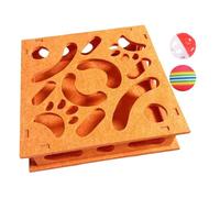 Interactive Cat Puzzle - Puzzles For Cats | Enrichment Maze Toy | Puzzle Feeder For Cats, Indoor Home Apartment Toy For Curious Pets, Stress Relief Game For Kittens And Adult Cat In Small Spaces