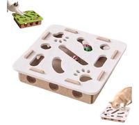 Interactive Cat Puzzle Toy,Cat Scratch Puzzle Enrichment Box, Stress Free Alternative to Clippers and Grinders, Interactive Felt Maze Toy for Indoor Cats, Self-Play Scratching & Hunting Fun