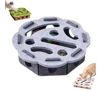 Interactive Cat Puzzle Toy,Cat Scratch Puzzle Enrichment Box, Stress Free Alternative to Clippers and Grinders, Interactive Felt Maze Toy for Indoor Cats, Self-Play Scratching & Hunting Fun
