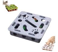 Interactive Cat Puzzle Toy,Cat Scratch Puzzle Enrichment Box, Stress Free Alternative to Clippers and Grinders, Interactive Felt Maze Toy for Indoor Cats, Self-Play Scratching & Hunting Fun