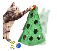 Interactive Cat Scratch - Enrichment Play Toy, Active Stimulation Size Medium Felt Construction with Bell Balls for Pet Entertainment, Cat Toys Multilevel Scratching Function for Training Play