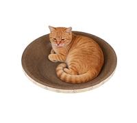 Interactive Cat Scratcher, Round Claw Grinder, Cat Play Mat with Comfortable Texture, Durable Claw Toy, Scratcher Accessory with Design, Cats Bed for Apartment Balcony Play Area