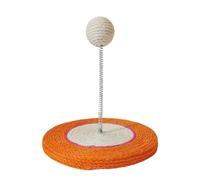 Interactive Cat Scratching, Ball Play Scratcher, Quality Claw Exercise Stand with Stable Base Sturdy Design, Natural Sisal Fiber Scratching, Cat Activity Post for Indoor Outdoor Use