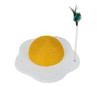 Interactive Cat Scratching Board Kitten Plush Scratching Post Toy for Indoor Cats