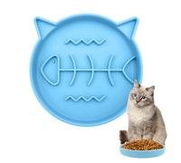 Interactive Cat Slow Feeder, Non-Slip Silicone Puzzle Bowl, 6.37 Inch Pet Food Dispenser with Fun Design, Feeding Bowls, Slow Feed Bowl with Sturdy Material, Cat Feeder for Kitchen and Living Room