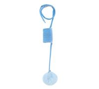 Interactive Cat Stick Toy Plush Spring Ball Hanging Door Kitten Teaser Wand with Bell Pet Accessory Cat's toy(Blue)