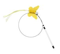 Interactive Cat Teaser Wand Toys - Butterfly Cat Teaser Toy | Kitten Toys Cat Fishing Pole Toy with Bell, Flexible Steel Wire Fun Exerciser Playing Toy