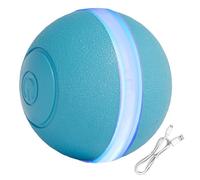 Interactive Cat Toy: 1.65 Inch USB Rechargeable Jump Mode with Smart Movement, LED Motion Sensor to Avoid Obstacles, TPE Sil Rubber Self Exercise Hunter