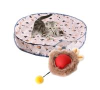 Interactive Cat Toy - 27.56 Inch Rolling Ball Play Tunnel for Stimulating Hunting Instincts, Quiet Self Activity Design with Rechargeable Oxford Fabric, Exercise Accessory for Indoor Cats