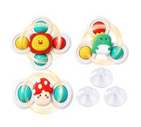 Interactive Cat Toy 3 Piece Suction Cup Training Windwheel Set