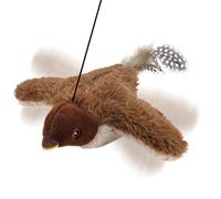 Interactive Cat Toy - 7.87 Inch Flapping Bird | Electric Pet Teaser - Motion Control Cat Toy ABS Plush Material Lightweight Design with Chirping Wings and Remote Play for Indoor Outdoor Exercise