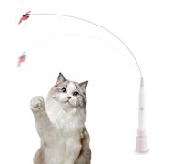 Interactive Cat Toy - Automatic Detachable Pet Teaser Stick, Auto-Swing Wand For Medium Large Kitten Yards Porches Gardens Lawn Indoor Outdoor, Electric Self-Entertaining Exercise Enrichment Tool