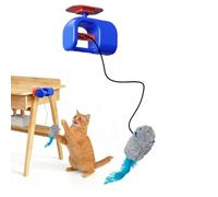 Interactive Cat Toy Automatic Hanging - ABS 8x5x7cm 200g 300mAh Bird Shape - Door Frame Mounted Flying Wand For Pet Chasing - Garden Living Room Play