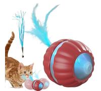 Interactive Cat Toy, Automatic Moving Cat Toys Interactive Ball, Electric Smart Pet Supplies Kitten Accessories Rolling Indoor Games for Boredom Enrichment Exercise Hunting Play