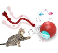 Interactive Cat Toy Ball, Fast Rolling Chirping Motion Activated Kitten Toys for Indoor Play on Carpet