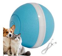 Interactive Cat Toy Ball | Rechargeable Bouncing Two-Way Toy, Obstacle Avoidance Ball with LED Light | Kitten Dog Pet Exercise Entertainment Play Hunting