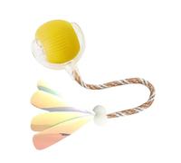 Interactive Cat Toy Ball, Smart Automatic Moving Pet Toy for Boredom Relief, 3 Play Modes Self Rolling Kitten Ball with Obstacle Avoidance for Indoor Cats Dogs, USB Rechargeable Exercise Tool (Yellow)