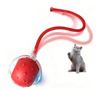Interactive Cat Toy Ball Smart Automatic Moving Rolling Pet for Cats Dogs Toys USB Rechargeable 360° Active with Tail 3 Mode Stimulate Cats' Hunting Instincts Bird Calls All Floors Carpet Available