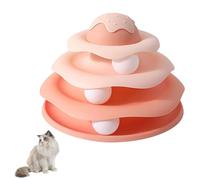 Interactive Cat Toy Ball Track, 3-Level Tower for Indoor Cats & Kittens, Roller Puzzle with Non-Slip Base, Safe, Mental Stimulation & Exercise Play Set