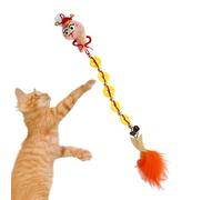 Interactive Cat Toy, Cat Wand Toy, Cat Toy for Hanging on the Door, - Interactive Cat Teaser Wand Interactive Catcher Teaser for House Cats, Promotes Fun