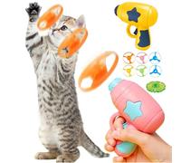 Interactive Cat Toy, Catapult Launcher with Glowing LED, Outdoor Flying Saucer Blaster for Pet Exercise and Night Play, for Pet Lovers