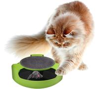 Interactive Cat Toy Catch The Mouse Roller Ball Chaser Indoor Cat Exercise & Play Toy with Rotating Mouse Durable Scratch-Resistant Design Fun Pet Training Toy for Cats & Kittens