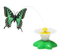 Interactive Cat Toy - Cheerful Environment Maker, Butterfly Bird Electronic 360° Rotating Teaser | Mental Stimulation Chasing Exercise Hunting Indoor Play Kitten Cat Entertainment