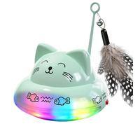 Interactive Cat Toy - Cute Cat Design, Smart Play with Lights and Music | Interactive Teaser for Indoor Games, Boredom Exercise, Enrichment for M