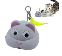 Interactive Cat Toy - Electric Moving Mice Enrichment Toys for Cats - Movable Chew Accessories with Soft LED Light, Games For Young Dogs Movement And Hunting Instinct Enrich