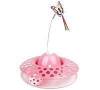 Interactive Cat Toy Electric Rotating Cat Toys 360° Rotate Shine at Night with Trackball