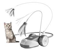 Interactive Cat Toy - Electronic Cat Car For Stimulation | ABS Shell With Rechargeable Power, Touch Activated Teaser For Mental Stimulation, Hunting Training, Kitten Exercise, Boredom Relief