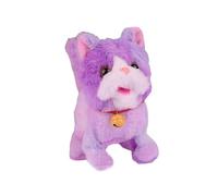 Interactive Cat Toy, Electronic Toy with Recording And Playback Function And 12 Songs for Children, Soft Material, Suitable for, Purple