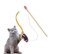 Interactive Cat Toy - Engaging String Catcher for Boredom | Retractable Carbon Fiber Shaft with Bell Charms, Aerobic Exercise Equipment for Tomcats, Queens, Calicos and Breeds