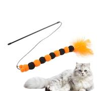 Interactive Cat Toy - Feathered Teaser Flexible Funny Cane | Cat Awakening Accessories Portable Toy for Indoor Exhibition or Simulated Hunting Mom
