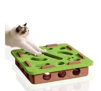 Interactive Cat Toy, Felt Maze Cat Toy with Self-Employment Ball, Insert Ball & Treats, Interactive Viewing Window, Claw Sharpening Intelligence Toy for Cats