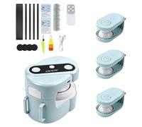 Interactive Cat Toy for Indoor Cats, Automatic Cat Toy with Mice Sound, DIY Track Remote Control Cas Toys for Hunting Exercising, Adjustable Speed Simulated Cats Hunting Toys for Boredom Relief (A)