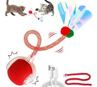 Interactive Cat Toy for Indoor Cats, Smart Rolling Ball For Pet, Electric Automatic Cat Toys for Indoor Cats, Moving Toys, Electric Automatic Toys For Indoor Outdoor Large Mini Adult(Free Rope)
