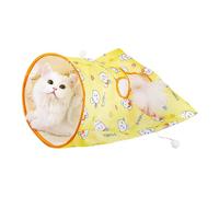 Interactive Cat Toy - Interactive Bite-Proof Kitten Tunnel Toy | Indoor Cats Engaging Game - for Small Medium Large Kitten Indoor Outdoor Yards Porches Gardens Lawn
