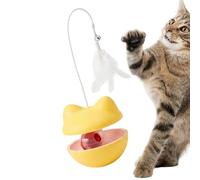 Interactive cat toy, interactive treat distribution puzzle, self-erecting puzzle toy for kittens, for mental stimulation and against boredom at home in the apartment in the living room