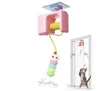 Interactive Cat Toy - Kitten Chasing Game | Rechargeable Kitten Chasing Game For Door Frame Training Exercise Hunting Simulation Apartment Living | Automatic Motion-Activated Toy W