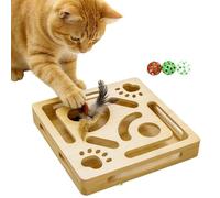 Interactive Cat Toy | Kitten Interactive Chewable Puzzle Box | Fun Cat Exercise Toy - for Small Medium Large Kitten Yards Porches Gardens Lawn Indoor