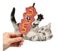 Interactive Cat Toy - Loofah Teeth Cleaning Play Teaser | Small Cat Food Shape Treat Toy - for Small Medium Large Home Travel Daily Indoor Outdoor Bedroom Backyard Balcony